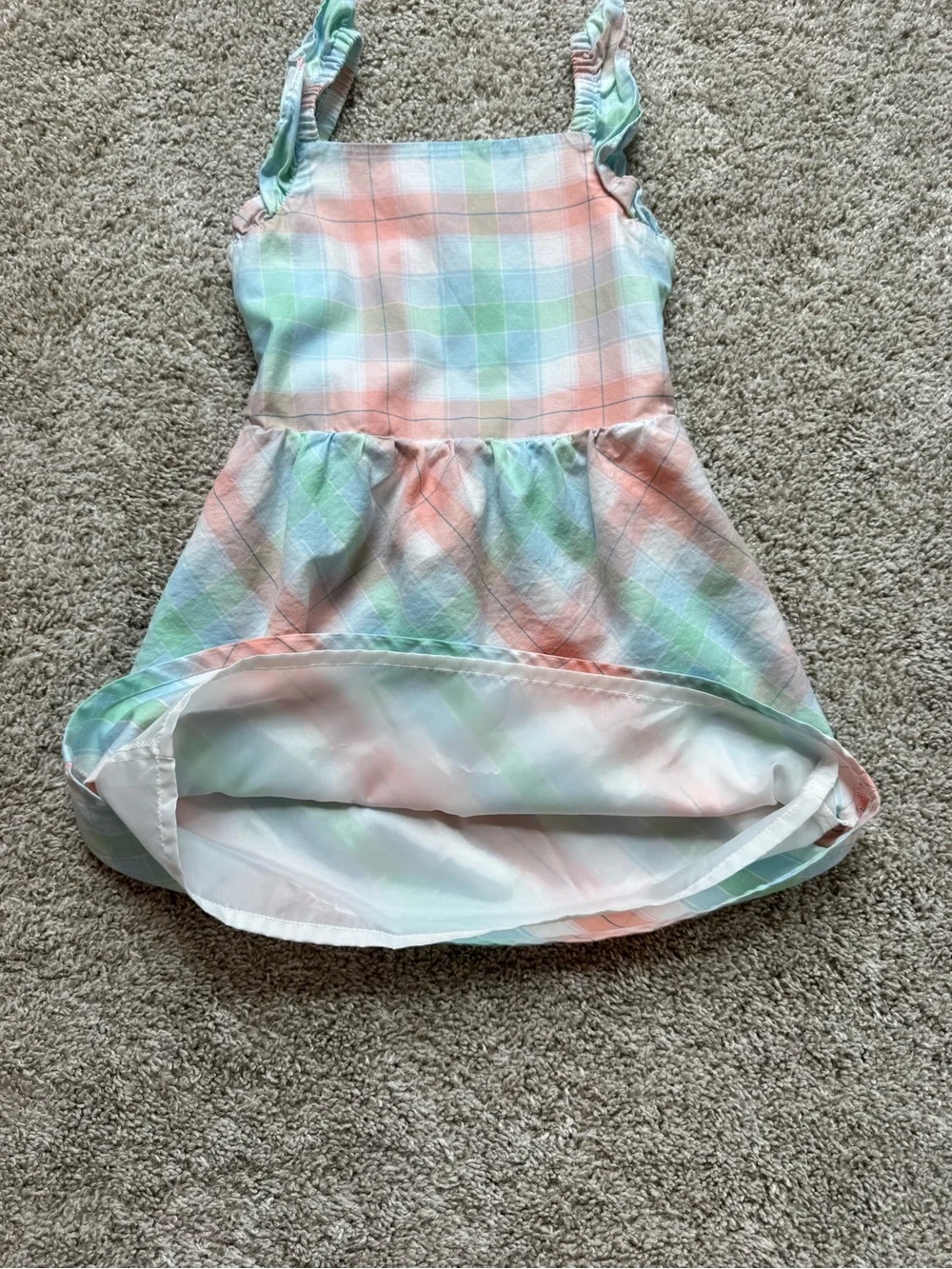 Girls' Dress Lot 4T Dress Bundle Pastel Plaid and Pink Floral Summer Dress Set